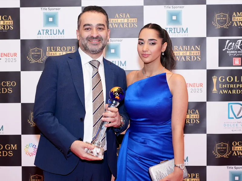 Oceania chief executive recognized on stage at the World CEO Awards